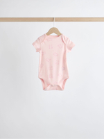 Боди с коротким рукавом для малышей Next N95-308, 5 шт., Молочный, Розовый