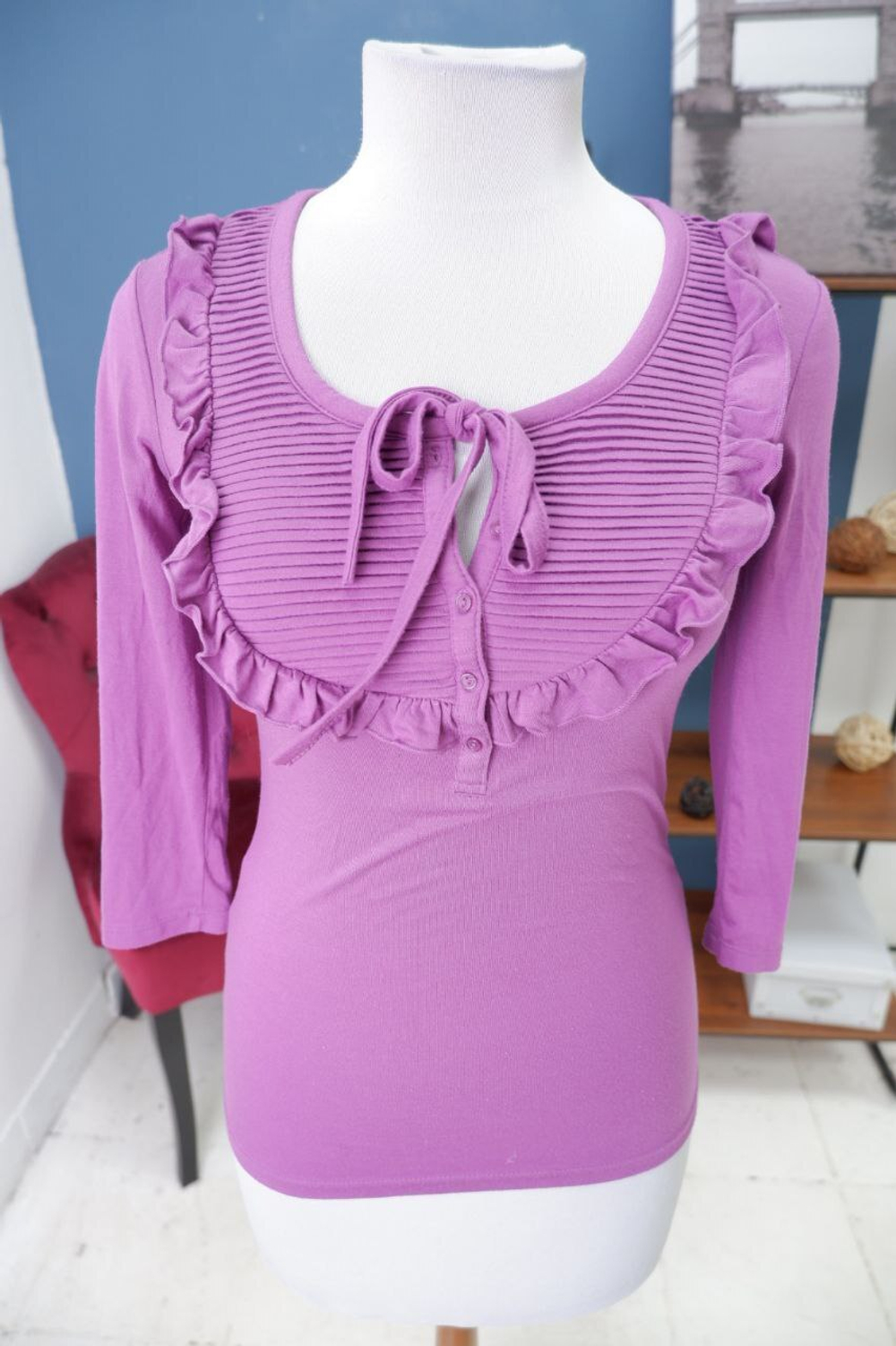 Водолазка фиолетовая нарядная 42 размер