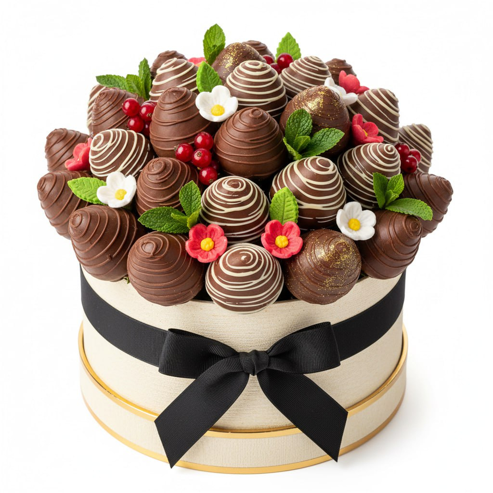 Сладкая композиция "Клубника в шоколаде"