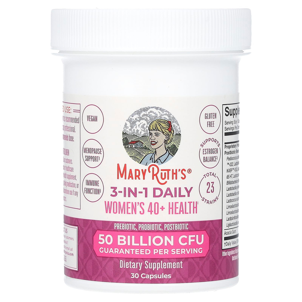 MaryRuth's, 3-в-1 для ежедневного приема женщин старше 40 лет, 30 капсул