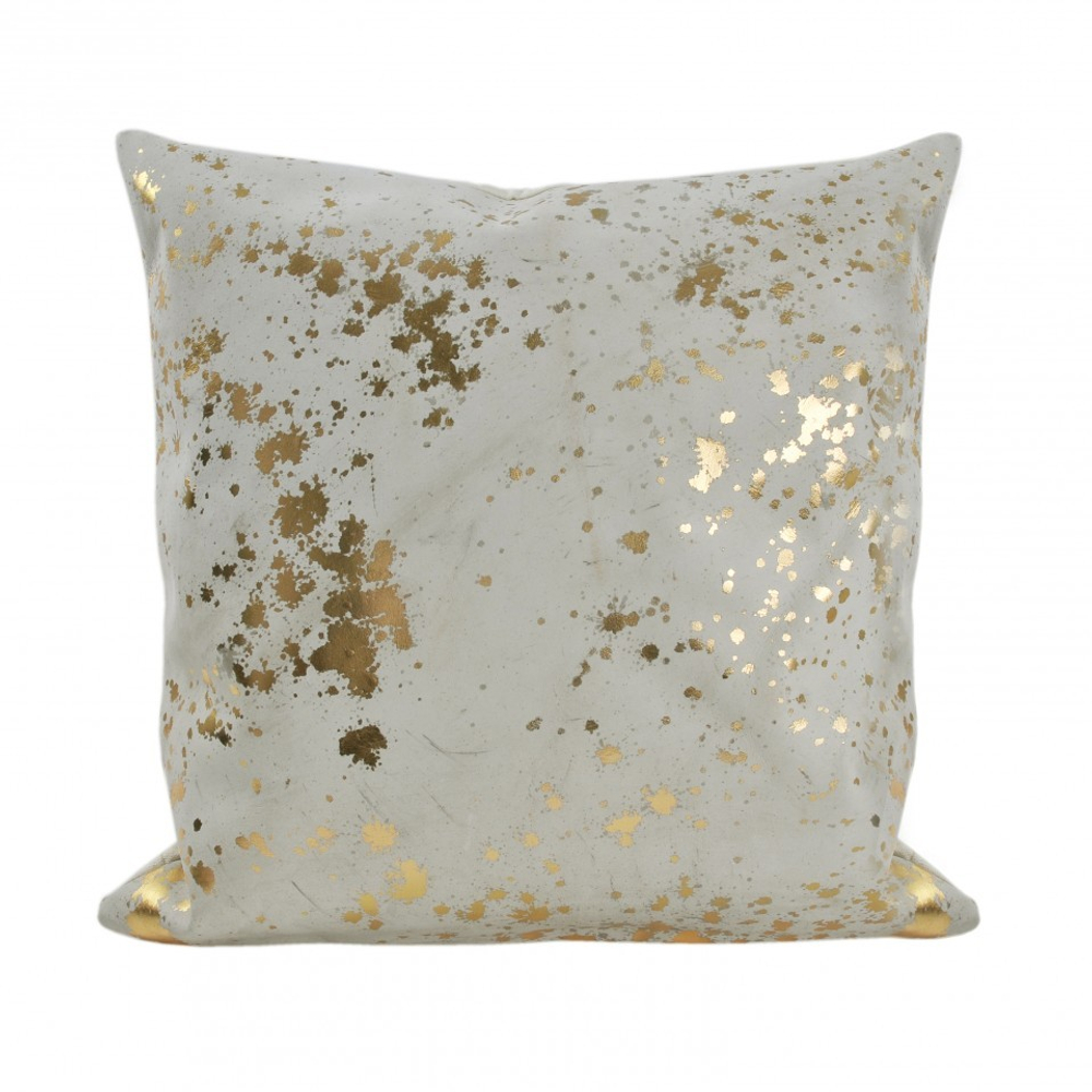 Подушка декоративная 45х45 Hamam Sultan слоновая кость-золото Турция