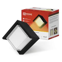 Светильник уличный светодиодный ДБУ ROMB-1230BL 12Вт 3000К IP54 черный IN HOME