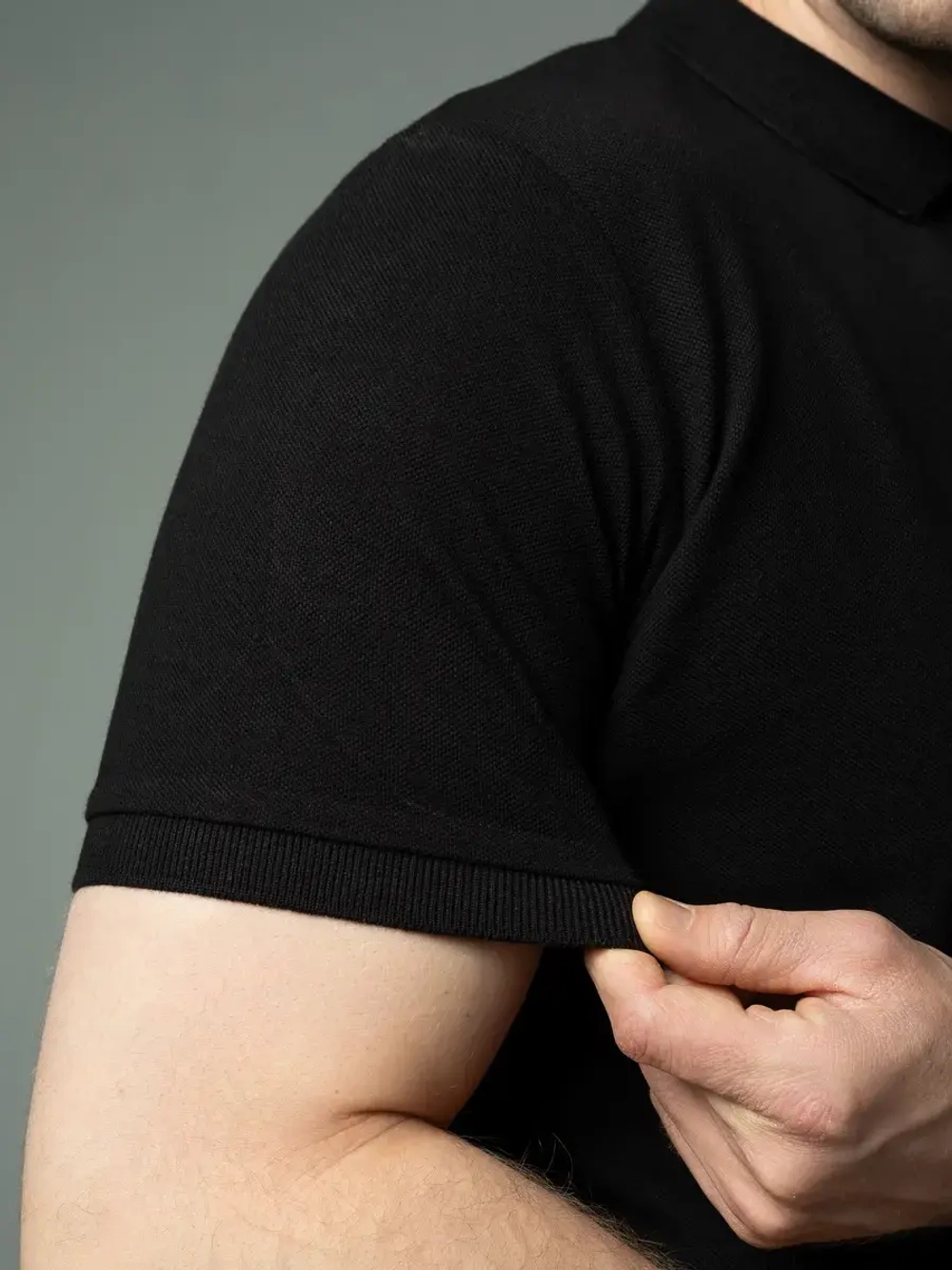 Футболка поло с коротким рукавом хлопок