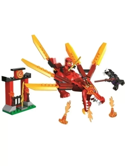 Конструктор Ниндзя Огненный дракон Кая 93 детали