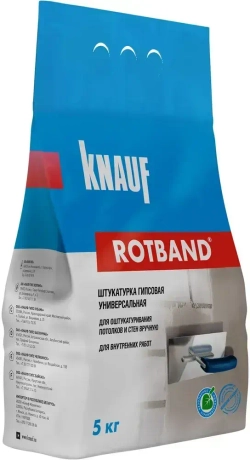Штукатурка универсальная гипсовая KNAUF ROTBAND серая 5 кг