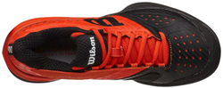 Детские теннисные кроссовки Wilson Glide Jr - black/tomato red/black