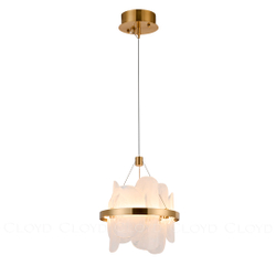 Подвесной светильник Cloyd COLD P1 / Ø30 см - латунь (арт.11516)