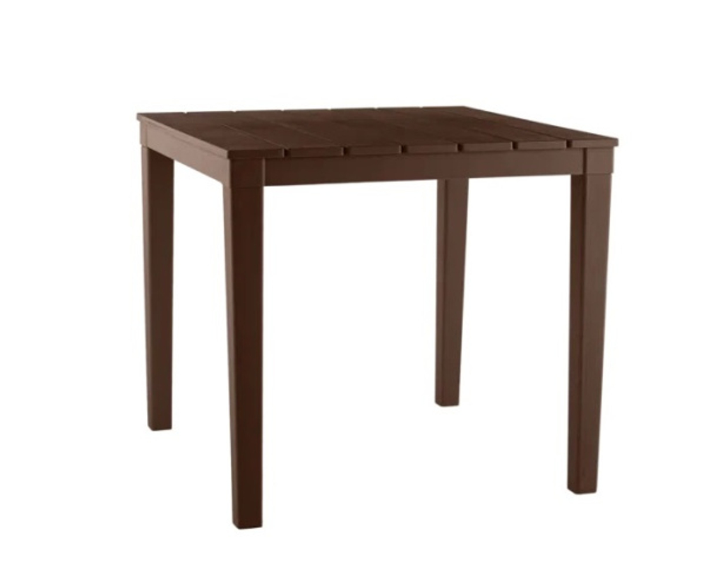 Стол пластиковый Прованс арт.3724-МТ003 квадратный (шоколад)