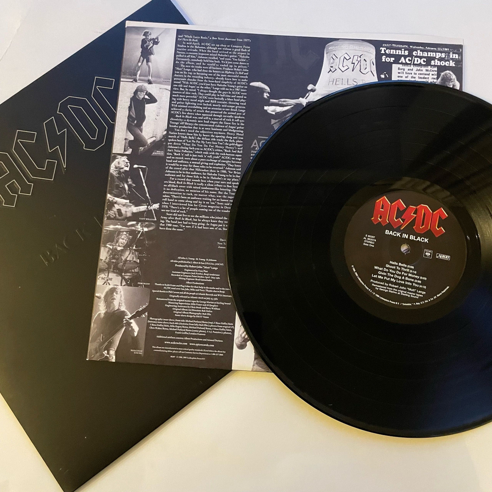 Винтажная виниловая пластинка LP AC DC Back In Black (США 2003)