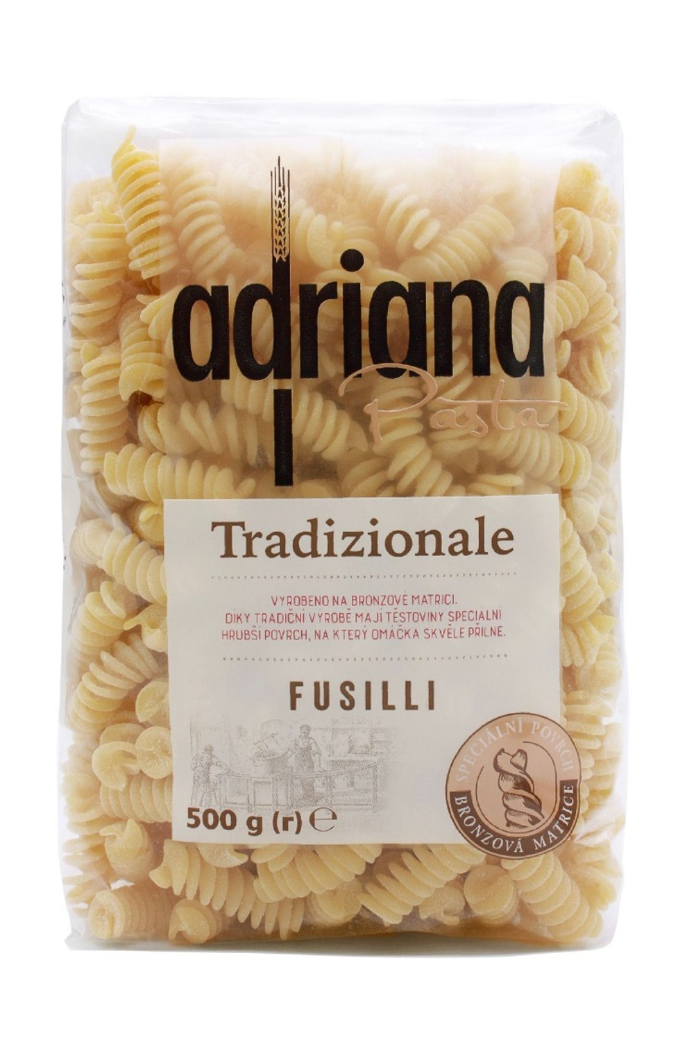 Паста Спиральки Adriana , 500г, Чехия