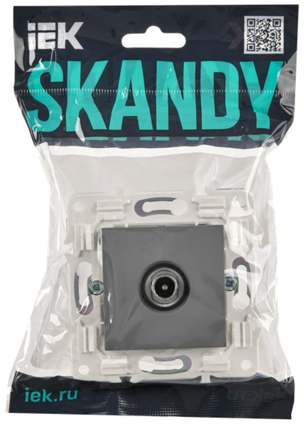 SKANDY Розетка TV проходная SK-A17Gr серый IEK