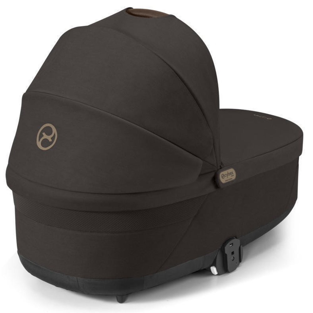 Коляска Cybex Balios S Lux TPE complete Aton S2 Ocean Blue 3 в 1 Chocolate Brown с дождевиками