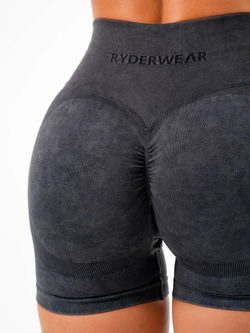 Шорты RYDERWEAR Stonewash Scrunch Seamless Charcoal