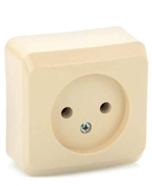 Розетка 1 м  ОУ б/з крем Этюд Schneider