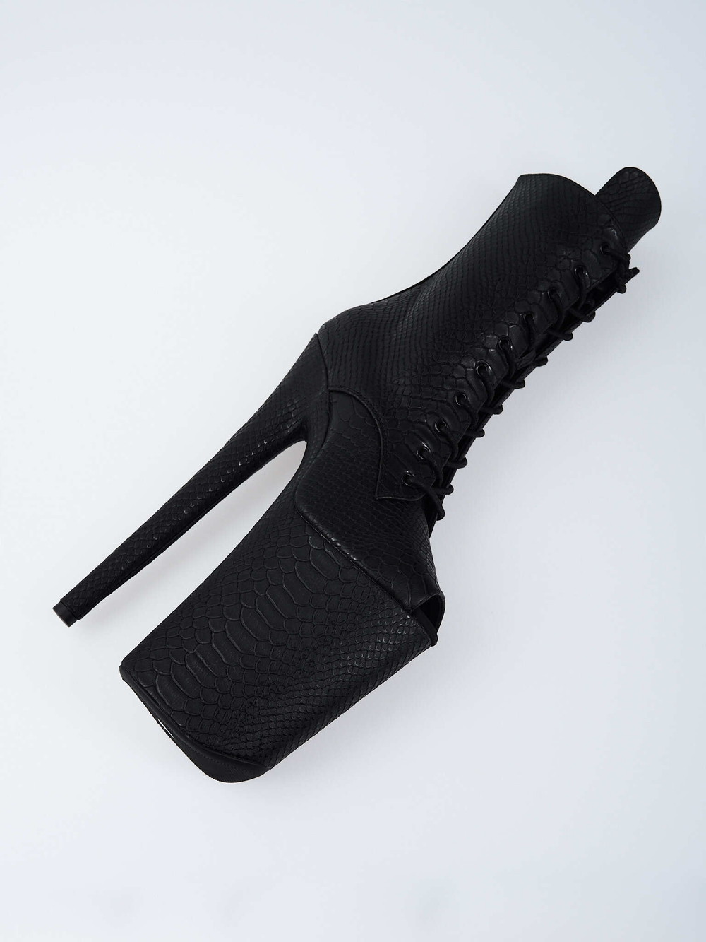 DRAGON. Ботильоны четверки. Эко кожа. Открытые - SHDB-023-4-zme-bl