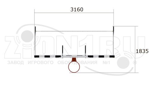Ворота для минифутбола с баскетбольным щитом