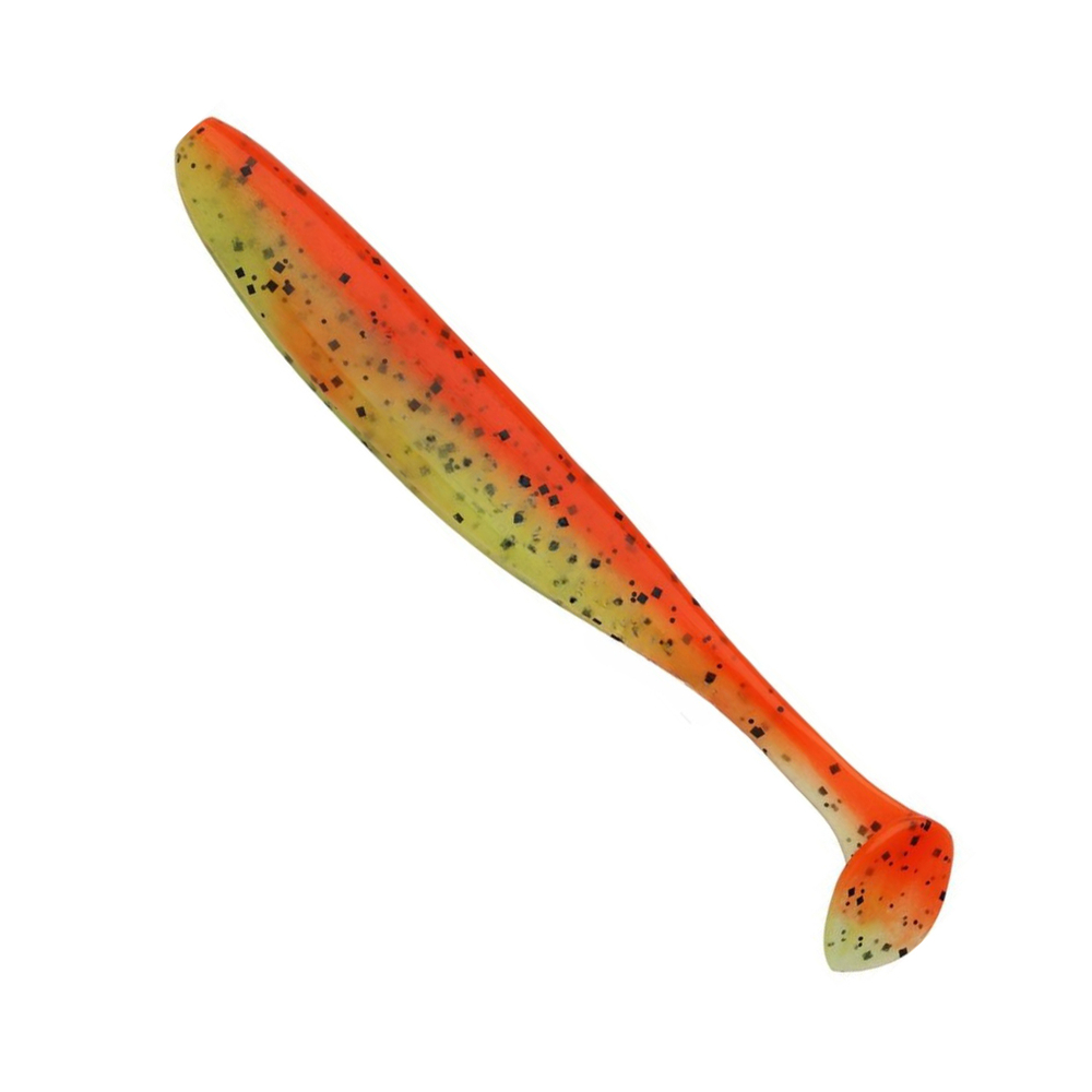 Приманка силиконовая Keitech Easy Shiner 4" PAL #01 Chartreuse Red Flake, 3 упаковки по 7 штук