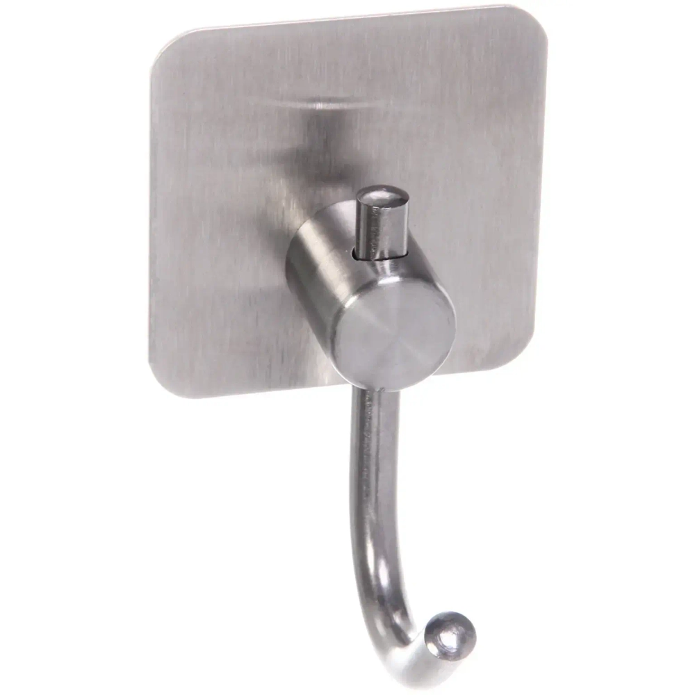 Крючок из нержавеющей стали на липкой основе 3М «БАСТОФ», форма квадрат, нагрузка до 5кг/4,5*8см