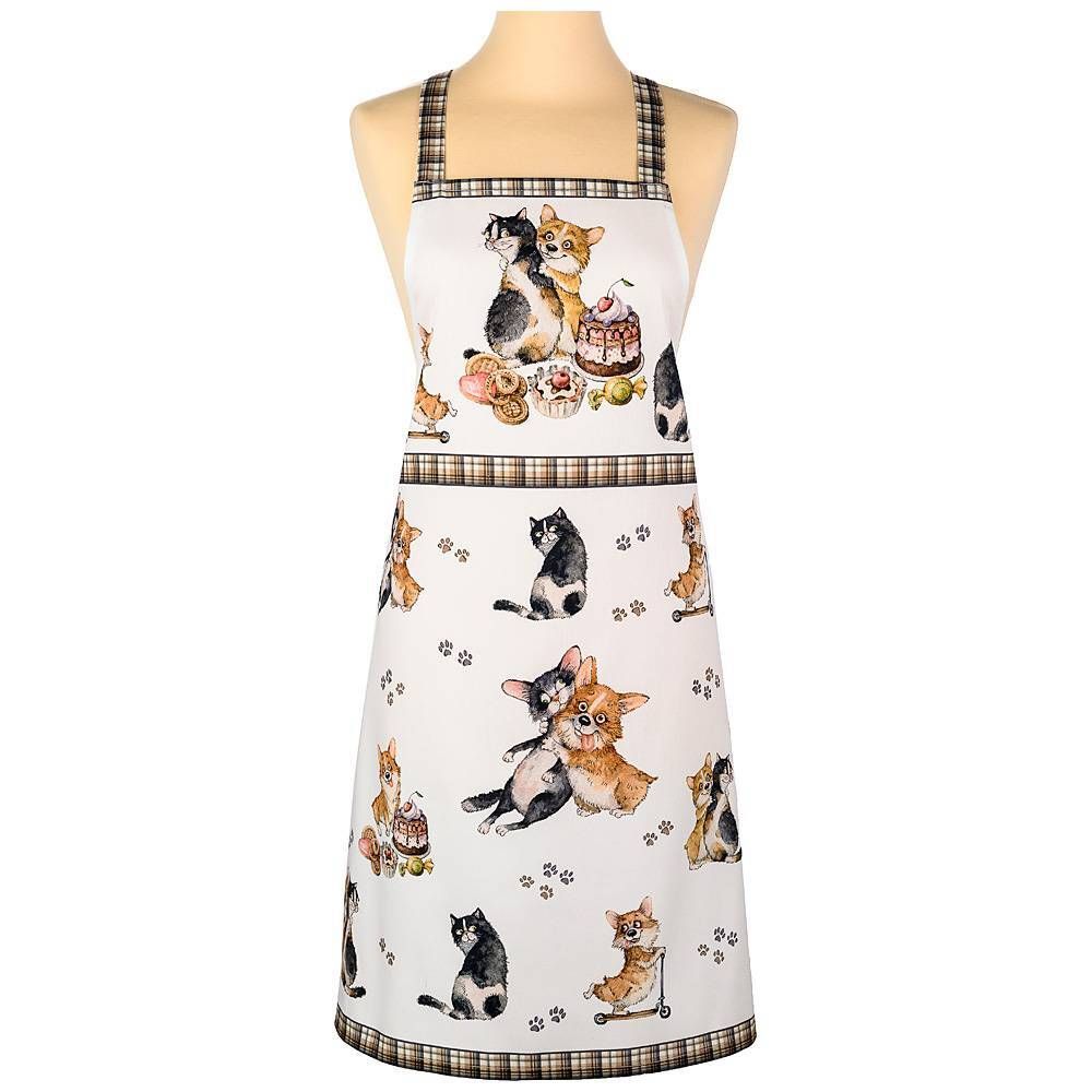 ФАРТУК "ДРУЖБА", 100% ХЛОПОК,ТВИЛ, БЕЛ