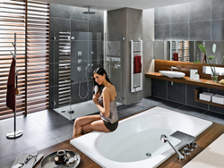 Ванна, серия ELLIPSO DUO, mod.230, размер 1900*1000*450, Easy clean, alpine white, без ножек