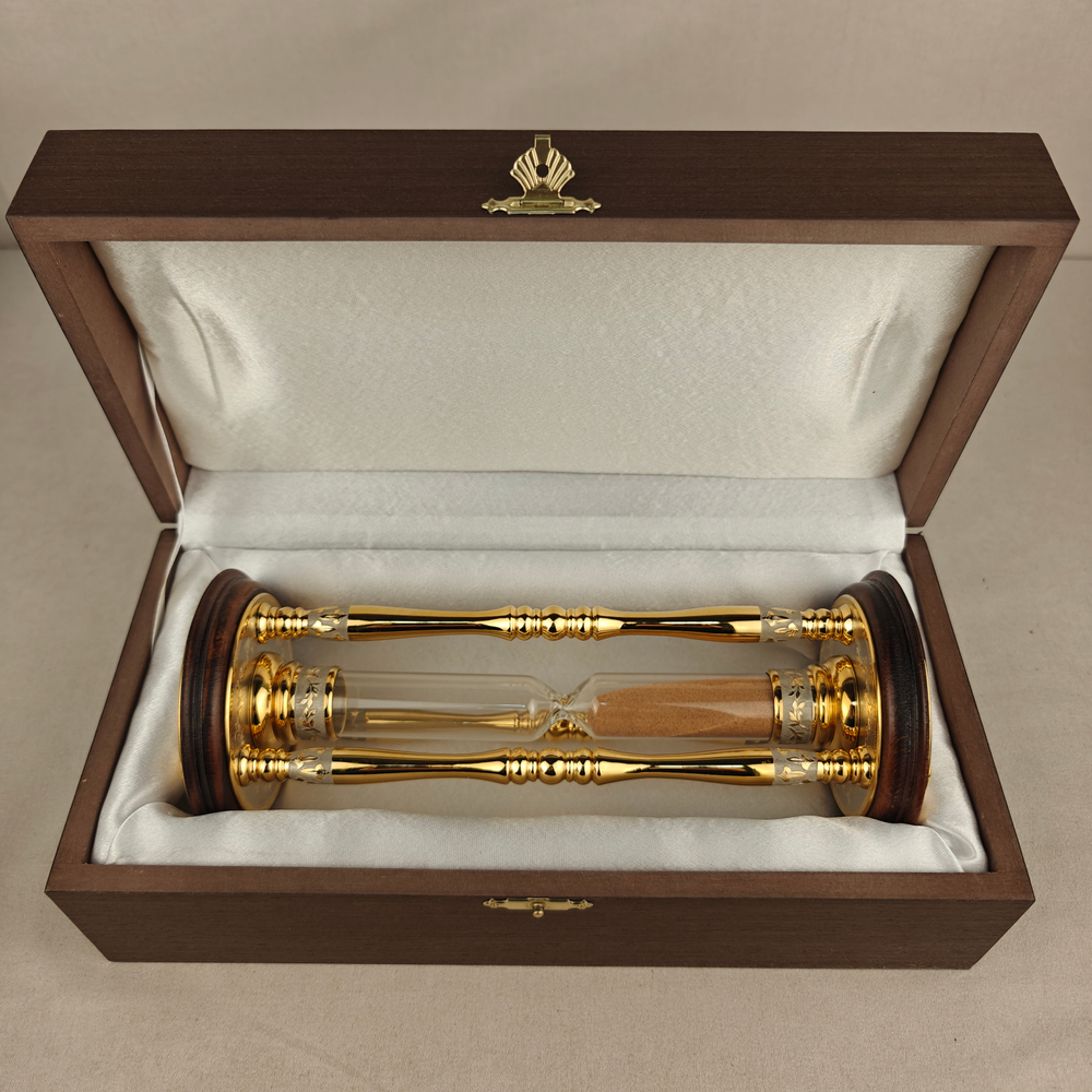 Песочные часы "Эксклюзивные" (Златоуст) 20 мин. в футляре