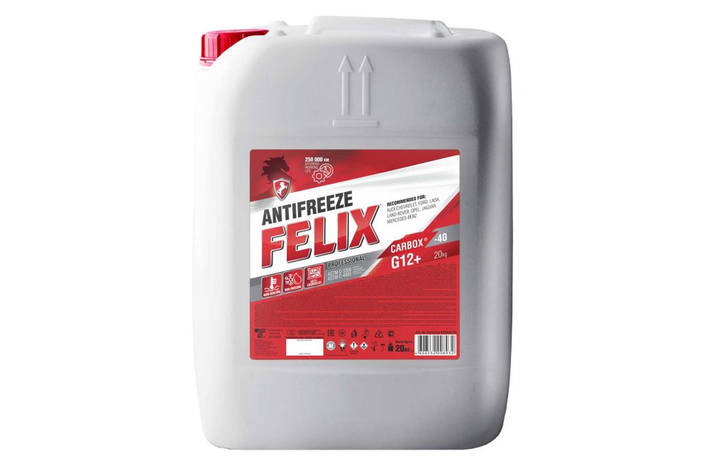 Антифриз FELIX CARBOX -40 град. С, G-12+, 20 кг, красный 430206159