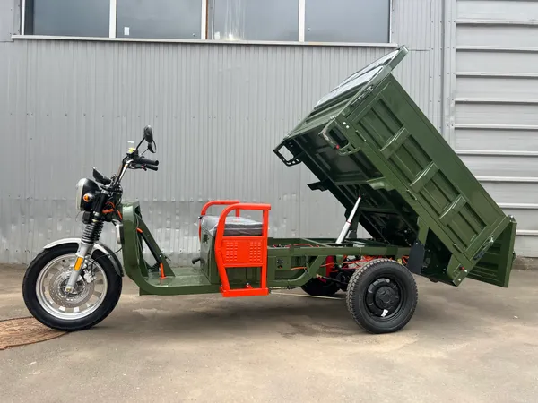 Грузовой электрический трицикл IKINGI CARGO MAX Q30 3000W (72V/45Ah) - Зелёный фото №6