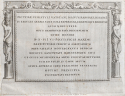 Фрески (картины) из перистилей Ватикана, руки Рафаэля Санти. На новых медных дощечках, изготовленных