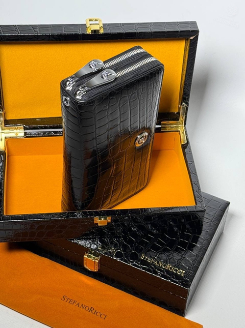 Портмоне из кожи крокодила Stefano Ricci