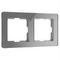 Рамка Werkel Acrylic на 2 поста графит W0022704 4690389184864