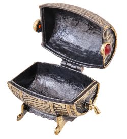 Народные промыслы AM-3769 Шкатулка «Бочка Винокура» (латунь, янтарь)