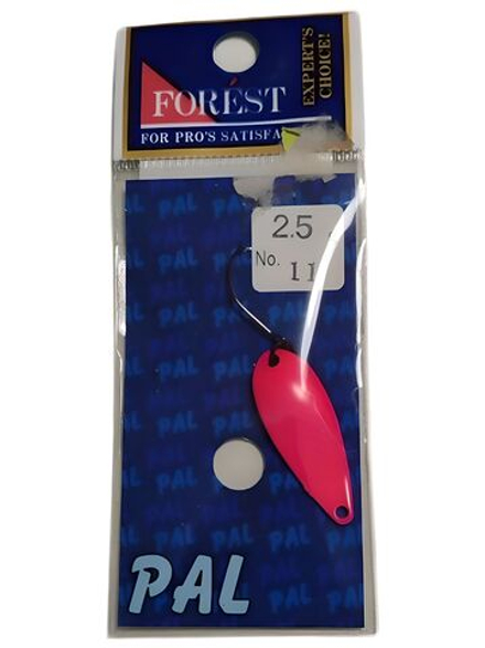 Блесна Пал Limited Forest микроколебалка весом 2.5 грамма для ультралайтового спиннинга