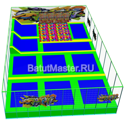 Батутная арена "Граффити" 19x12x3 м