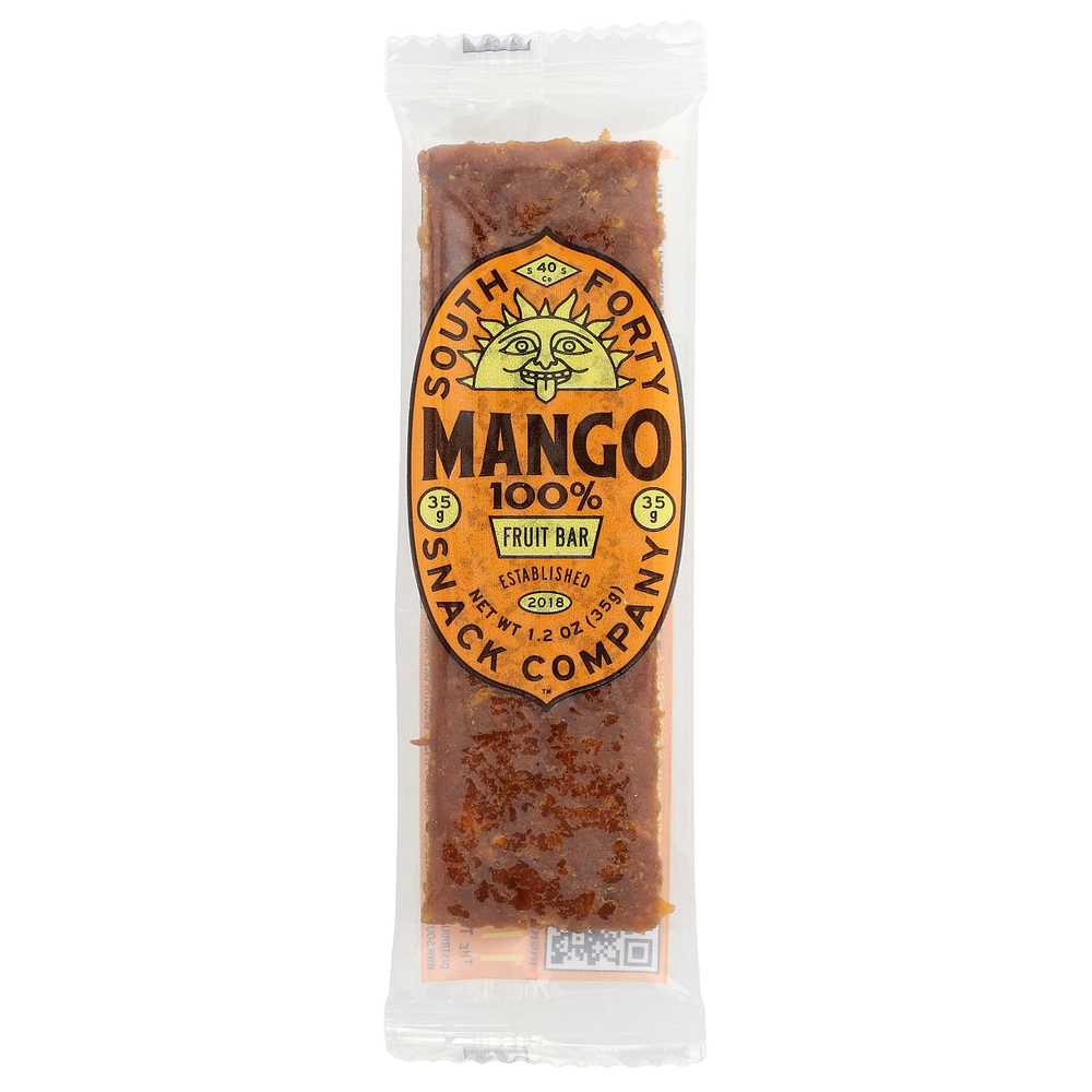 South Forty Snack Company, фруктовый батончик, 100% манго, 5 батончиков по 35 г (1,2 унции)