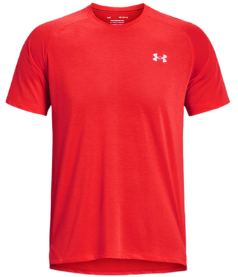 Мужская теннисная футболка Under Armour Men's Streaker Run Short Sleeve - красный