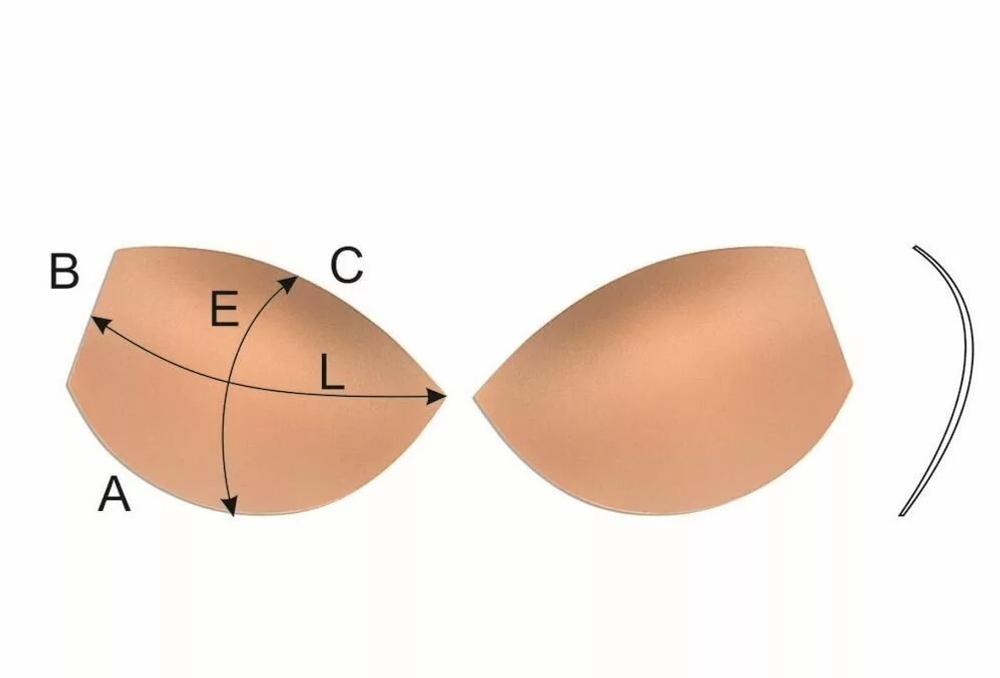Чашки чёрные р-р 95 (75F,80E, 85D, 90C, 95B) (тип каркасов 2)