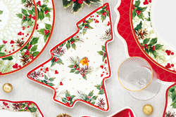 Блюдо Елочка 20.5х25.5см Easy Life Рождественские ягоды