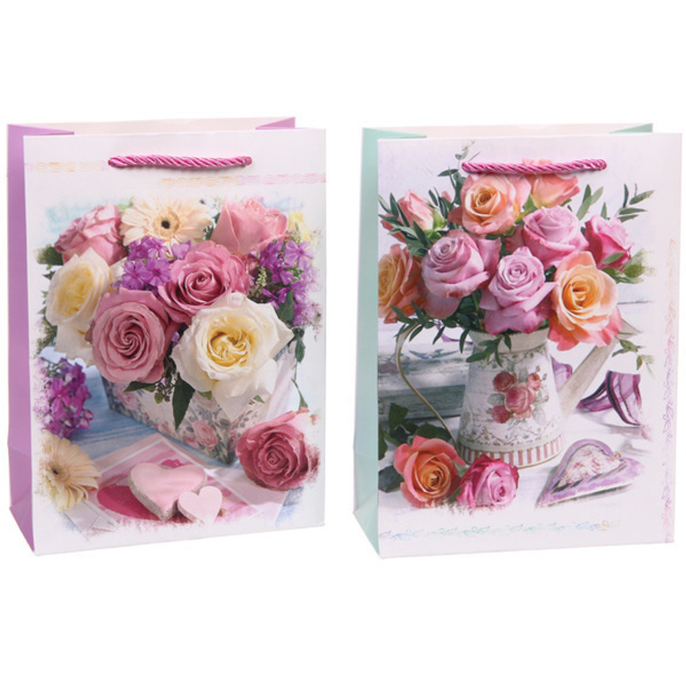 Пакет подарочный «Невероятный букет» 18*24*8,5 см, микс