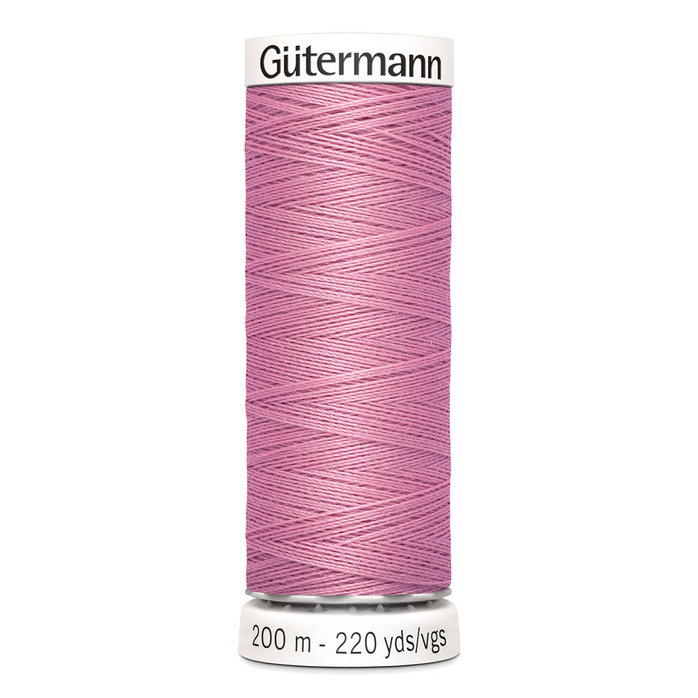 01 Нить Sew-All 100/200 м для всех материалов, 100% полиэстер Gutermann 748277 (663 т.розовый)