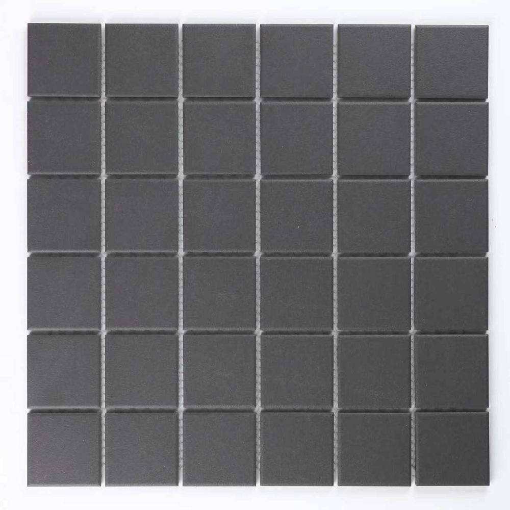 Мозаика из керамогранита Arene Black/Арена чёрный (48х48) 306х306х6 мм