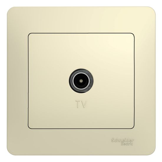 Розетка телевизионная TV Glossa коннектор беж. SchE GSL000296