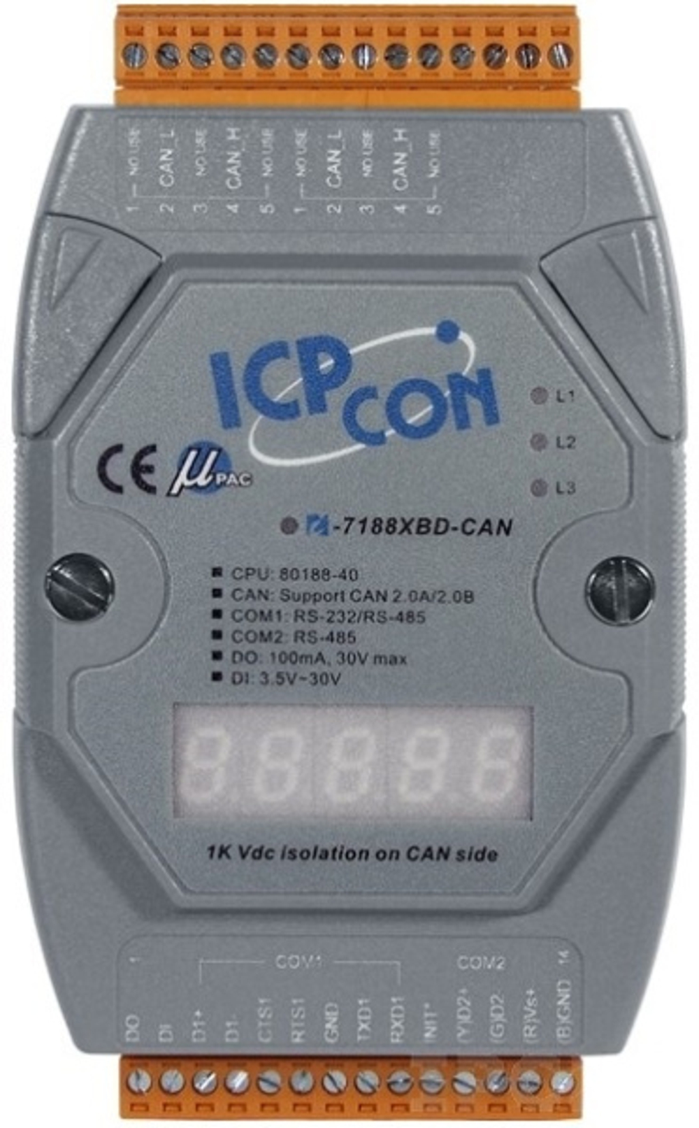 Контроллер ICP DAS I-7188XBD-CAN-G CR