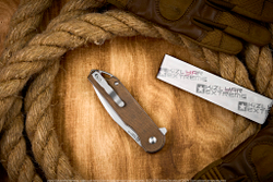 Складной нож Kizer Assassin XL сталь 154CM Satin рукоять Микарта