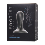 Черная анальная втулка 8,5см Erotist Toys Anal Plug Hidro Size S