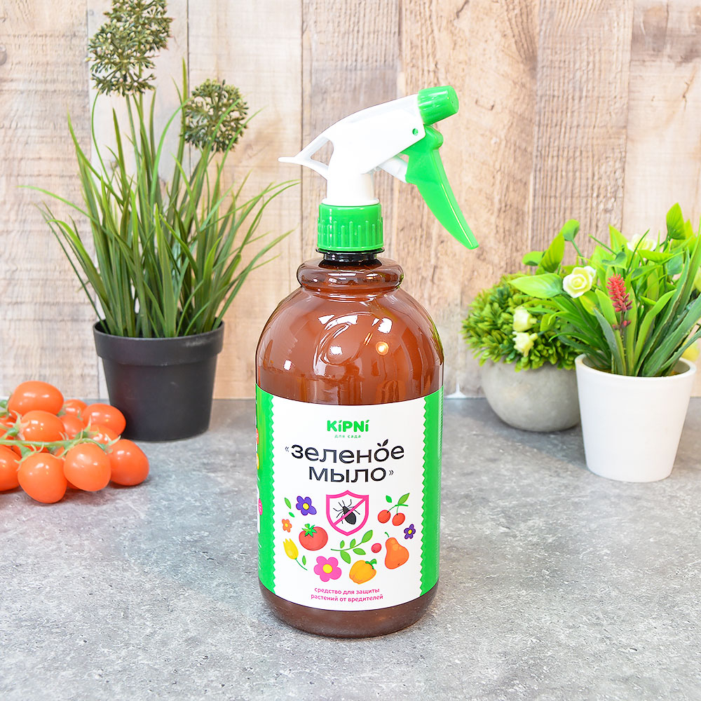 Зеленое мыло 1л с пробкой триггер