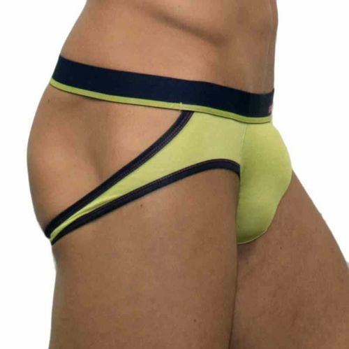 Мужские трусы джоки салатовые Andrew Christian Glow Almost Naked Comfort Jock Neon