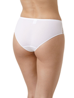 Трусики-слипы из микроволокна с кружевной вставкой (Размер: 44) (Цвет: белый)