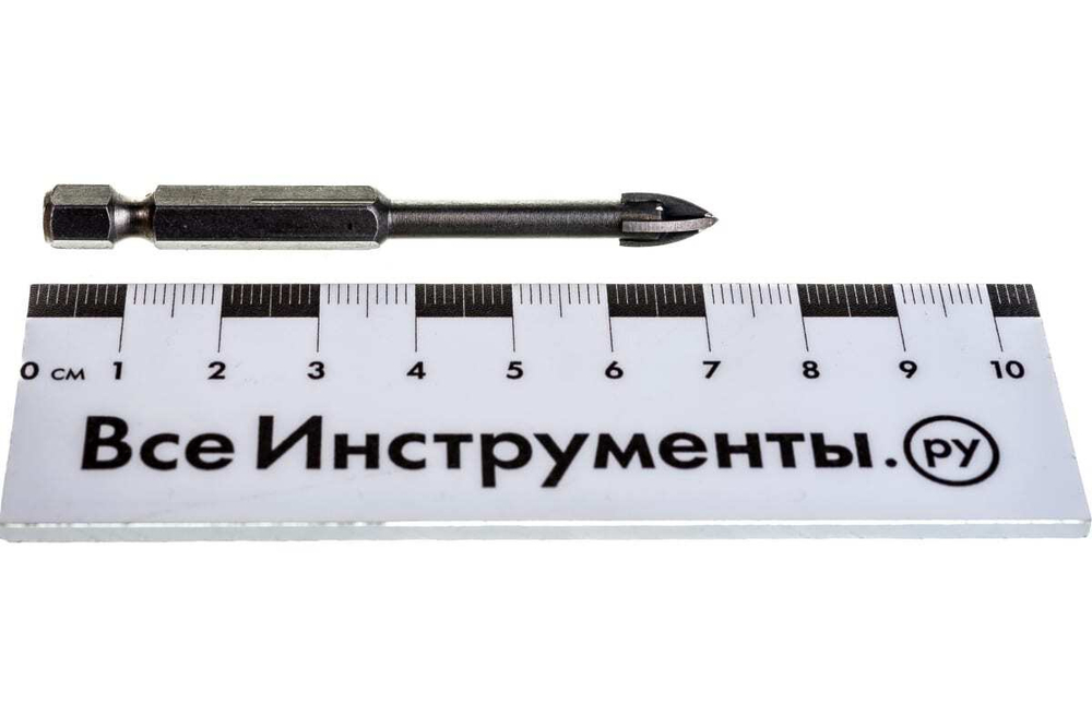 Сверло "PROFI" 6мм по керамике и стеклу, с четырьмя режущими лезвиями STAYER 2985-06_z*01