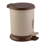 Ведро для мусора с педалью 11л цвет капучино, устойчивое