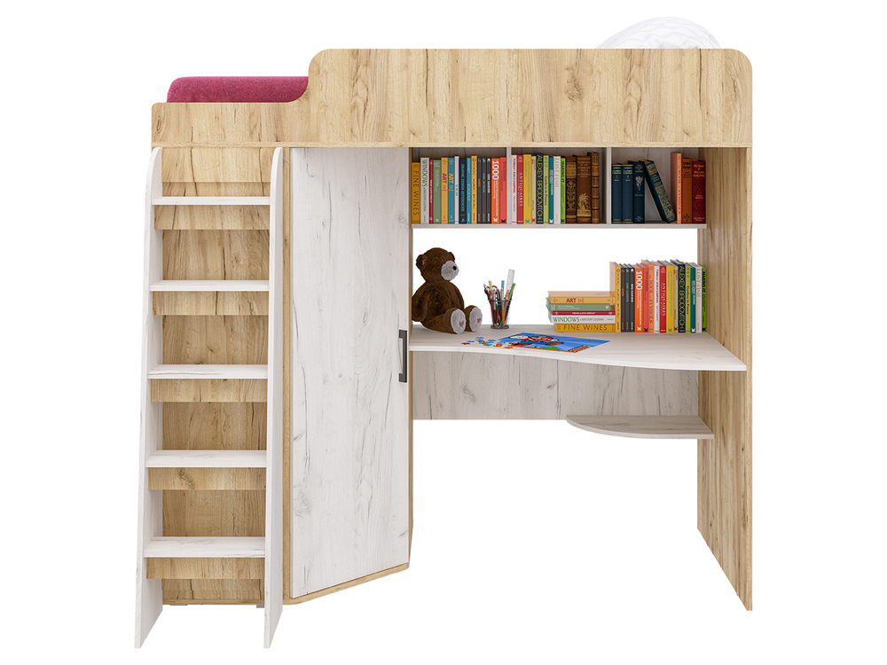 Кровать Морозко Кр.золотой/Кр.светлый